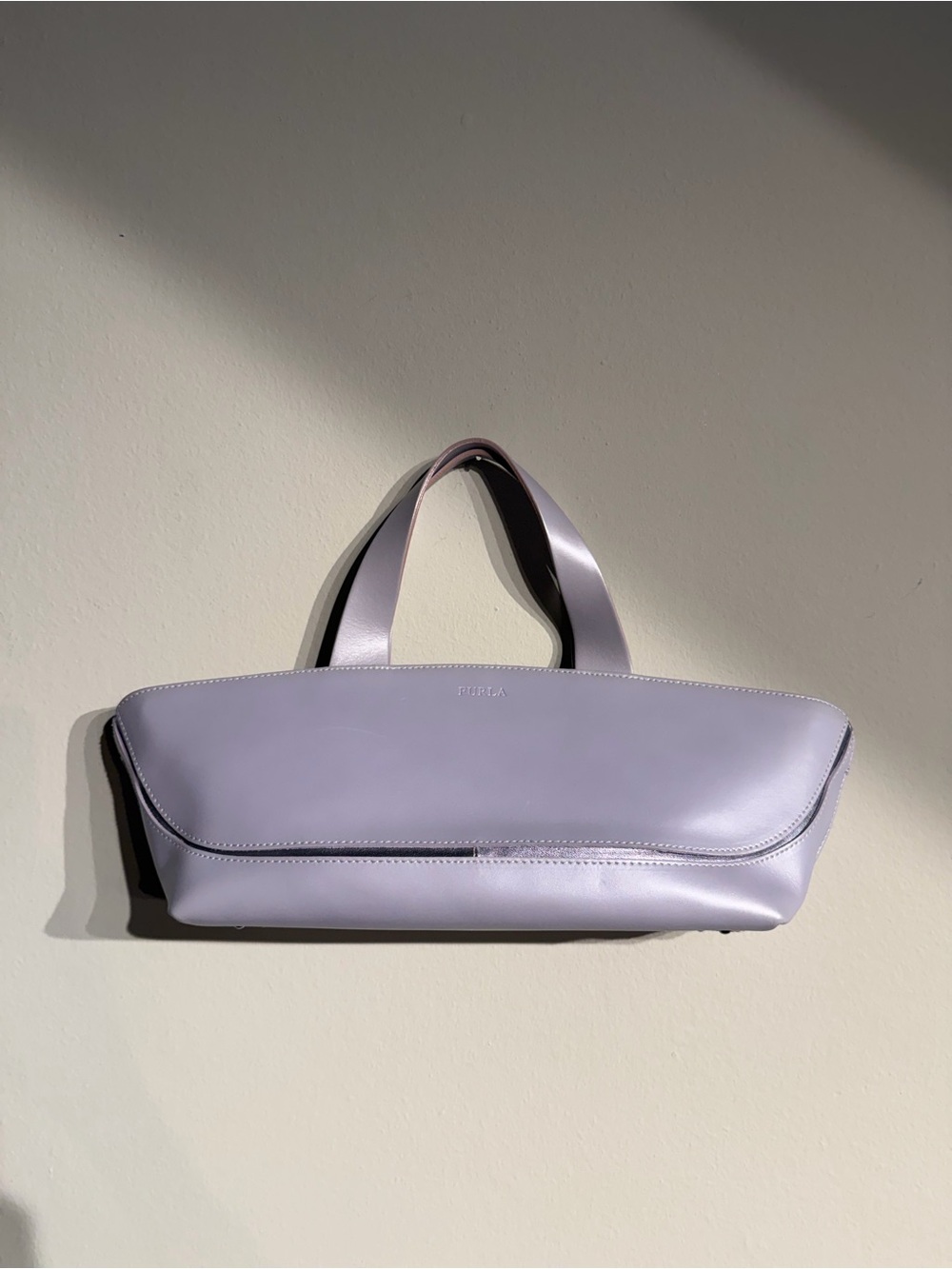 Furla Lavender y2k style Top-Handle east west bag vintage